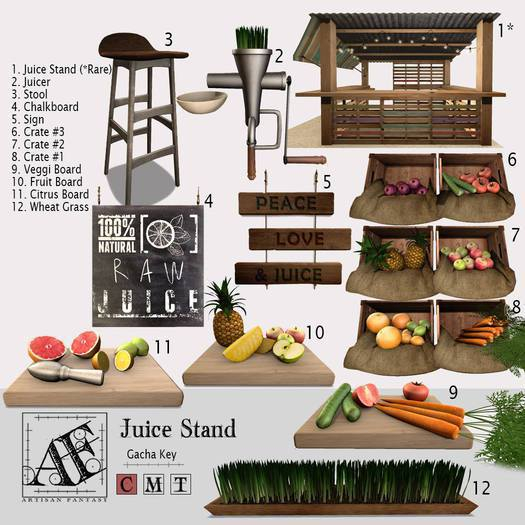 *AF* Juice Stand Bar Stool