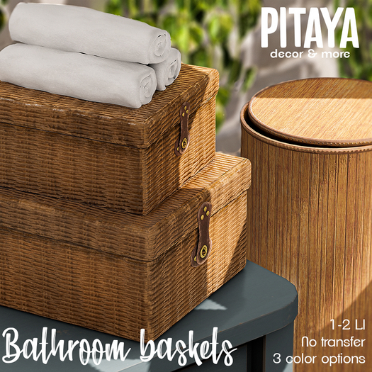 Pitaya - Bathroom Baskets (light)
