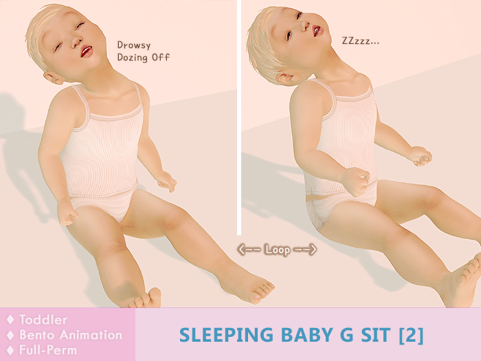 Sleeping Baby G Sit 2  (Sleepy/Dreaming/DozingOff)