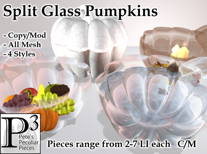 [P3] - Split Glass Pumpkins