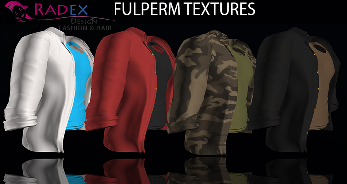 RADEX FULPERM TEXTURES 01 FullPerm: Jake & Gianni Shirt&TankTop