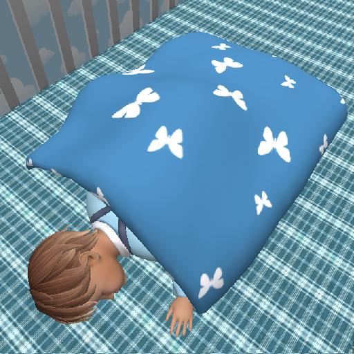 Blue butterfly blanket