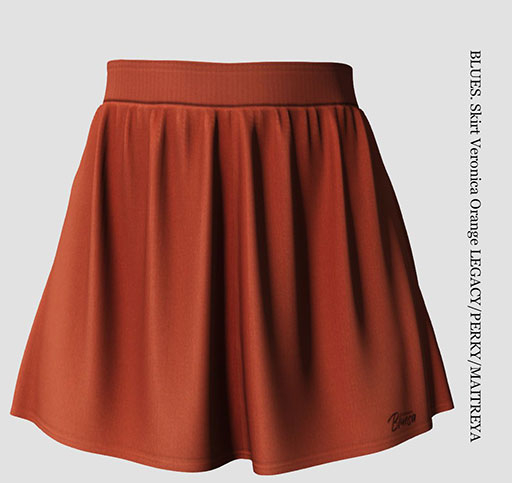 BLUES. Skirt Veronica Orange LEGACY/PERKY//MAITREYA/PETITE