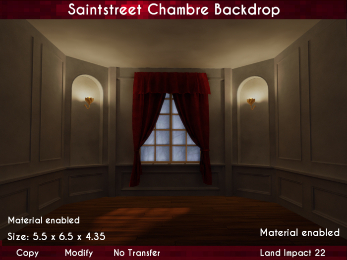 Saintstreet Chambre Backdrop (WearAdd Unpack)