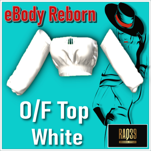 [R39] Reborn O/F Top White