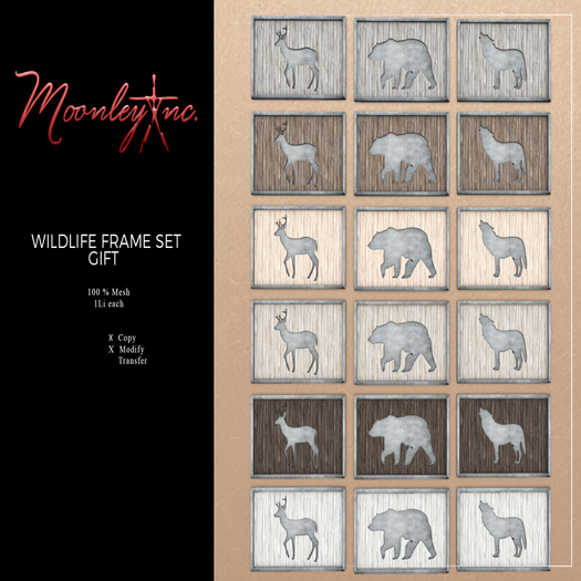 Moonley Inc. - Wildlife Frame Set