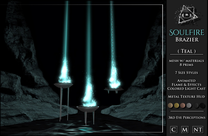 Soul Fire Brazier Set ( Teal )