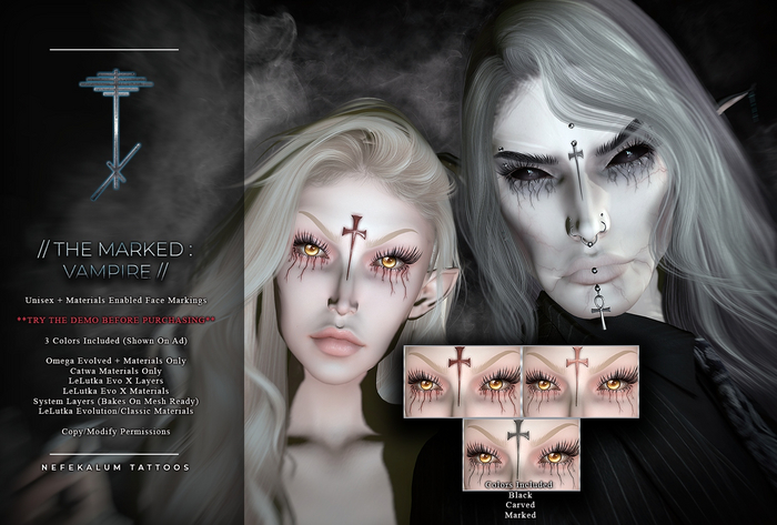 Nefekalum Tattoos - The Marked Vampire // Add