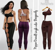 Pipper Overall/ Pants Burgundy - Maitreya Lara, Lara Petite, Kupra Original, Legacy - FashionNatic
