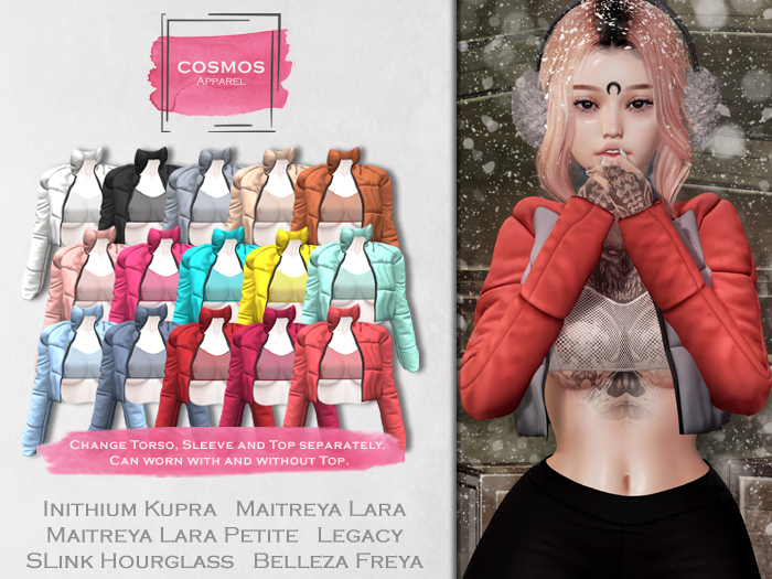 [COSMOS] Tessa Puffer Jacket Silk / 15 Colors Fatpack Demo