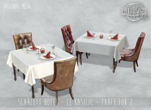 -DRD- Scarlett Hotel - Le Basilic - Table for 2 (add)