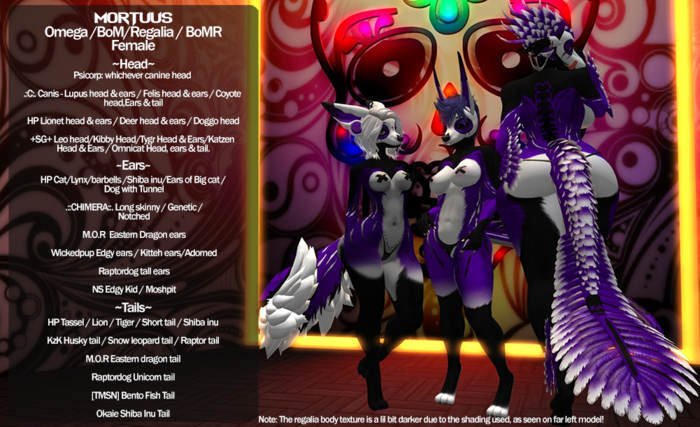 Kat Klaws~ Mortuus - Espectro Female Omega/BoM/Regalia/BoMR