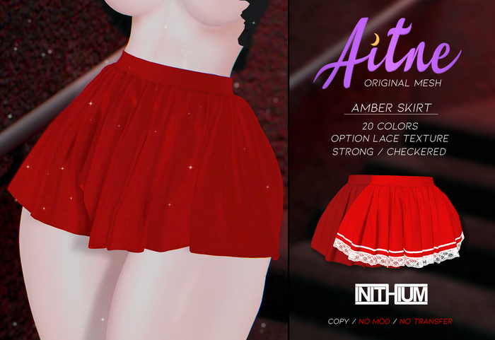 .Aitne. Amber skirt - Red