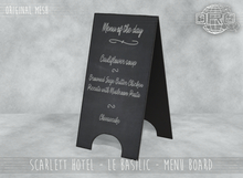 -DRD- Scarlett Hotel - Le Basilic - Menu board (add)