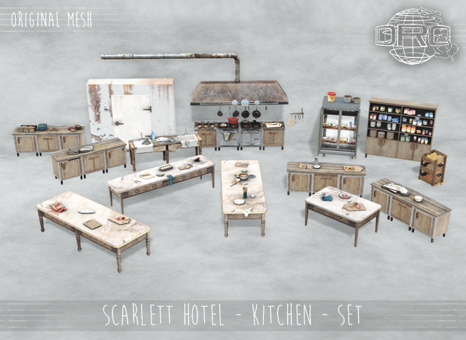 -DRD- Scarlett Hotel - Kitchen set