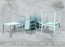 -DRD- Scarlett Hotel - Pool - Stacked tables and chairs(add)