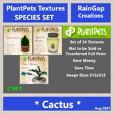 PLANTPETS TEXTURES SET CACTUS COMPLETE (34)