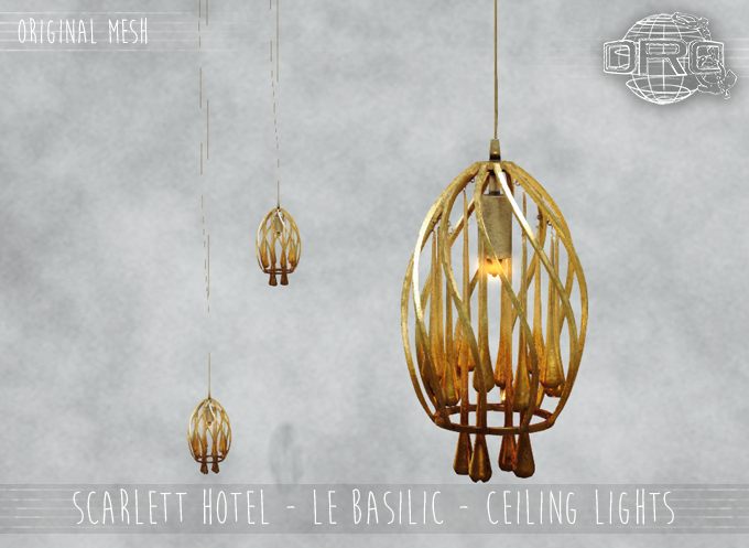 -DRD- Scarlett Hotel - Le Basilic - Ceiling light (add)