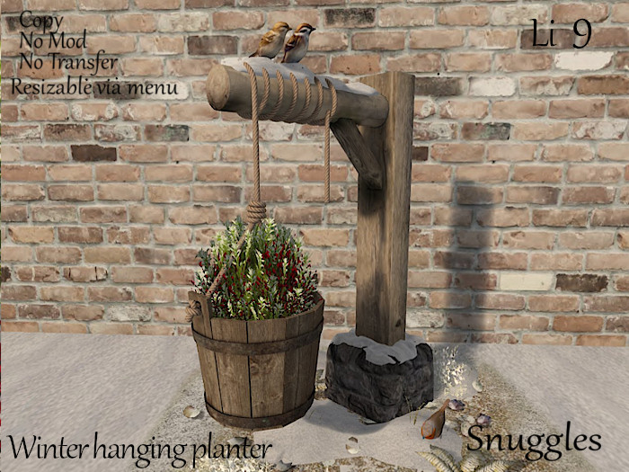 Winter hanging planter By Snuggles 