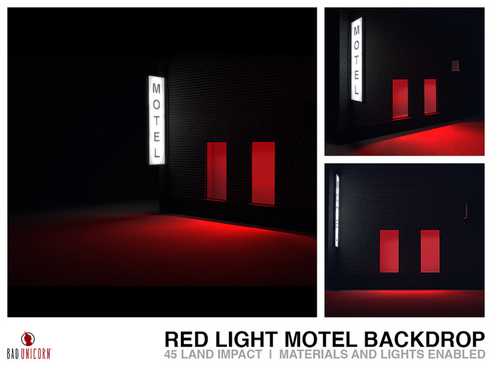 Red Light Motel Backdrop