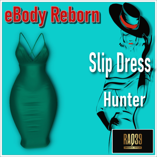 REBORN SLIP DRESS Hunter