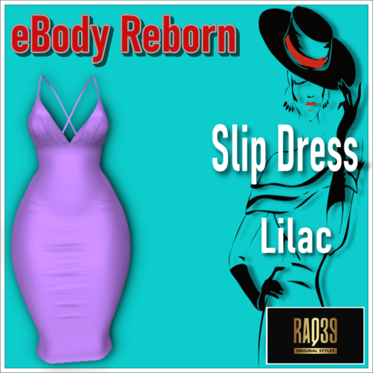 REBORN SLIP DRESS Lilac
