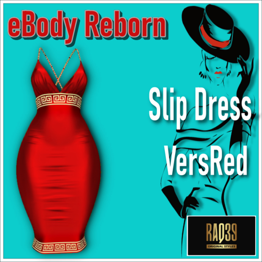 REBORN SLIP DRESS VersRed