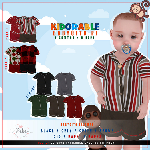{K} Babycito PJ- Bebe  - Fatpack *Copy
