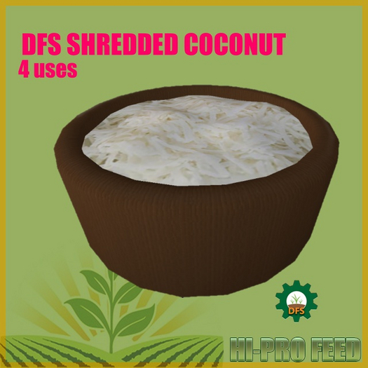 DFS Shredded Coconut (4 uses)