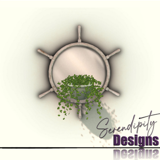 Serendipity Designs - Sag Harbor Wheel Planter Shelf
