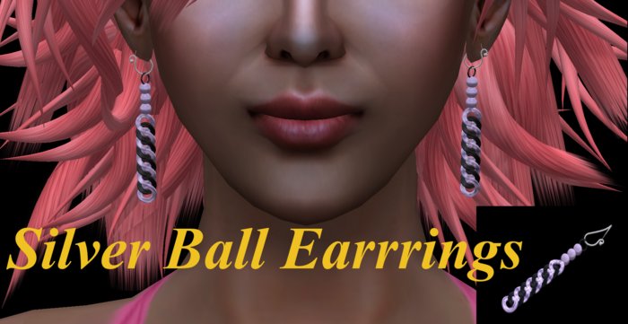 Silver Ball Earrings 