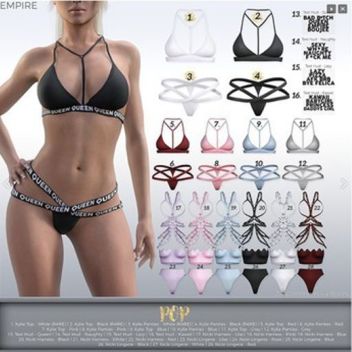 #EMPIRE - Pop - Nicki Harness Set - White