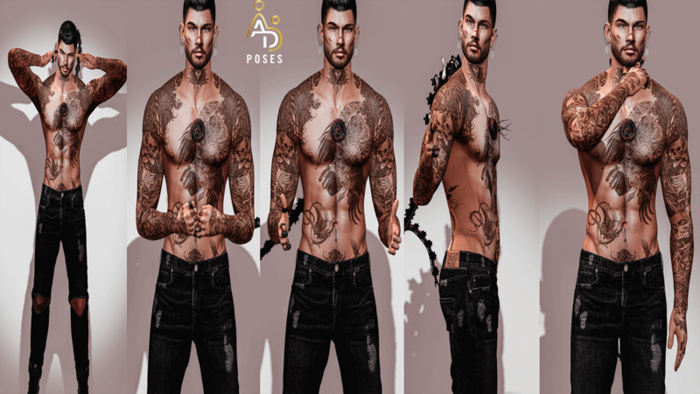 *AD POSES* Man Pose - Male Bento Static #15 