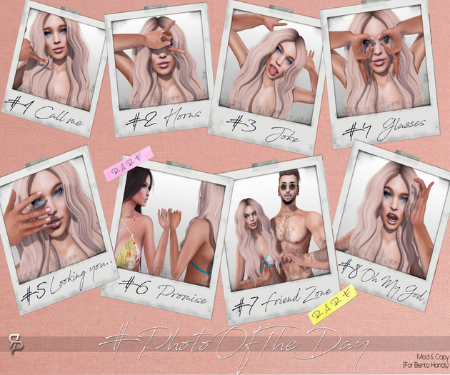 ~Reel Poses - Photooftheday - GACHA - PACK COMPLETE