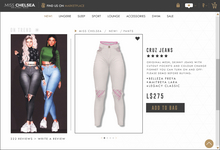 .miss chelsea. Cruz Jeans White