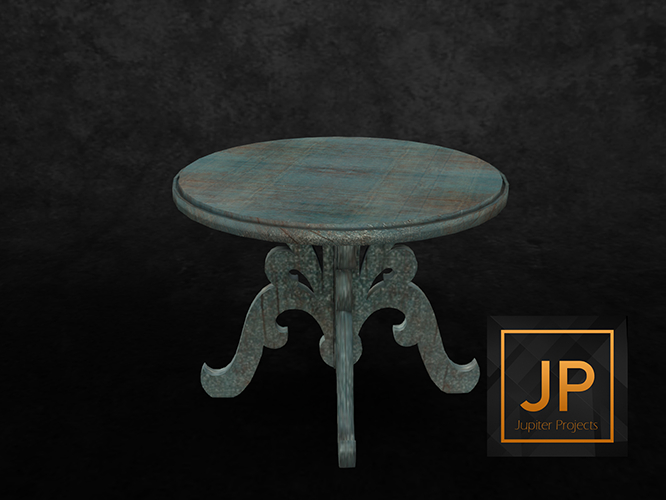 8. Rustica - table turquoise