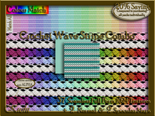Crochet Wave Stripe Combo Seamless Texture Set