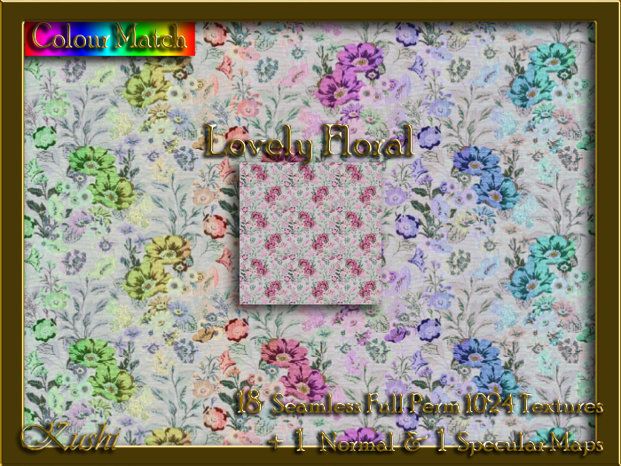Lovely Floral Seamless Texture Set