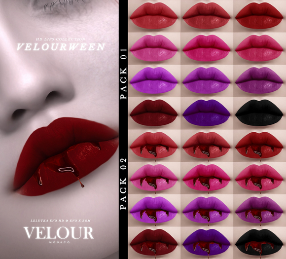 VELOUR: "Velourween" [Lelutka Evolution] Pack 01