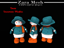 Zara Mesh - Christmas - Snowman Plushie - FULL PERM MESH