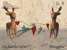 Hay Reindeer lights By Snuggles Boxed