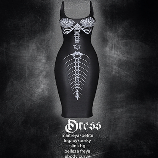 Corvus : Mermaid Skeleton Dress (lucky board inworld)