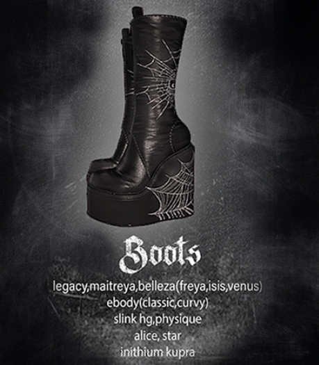 Corvus : Spiderweb Boots (lucky board inworld)