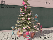 Elves decorating Tree By Snuggles