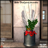 Full Perm Winter Front porch decoration 