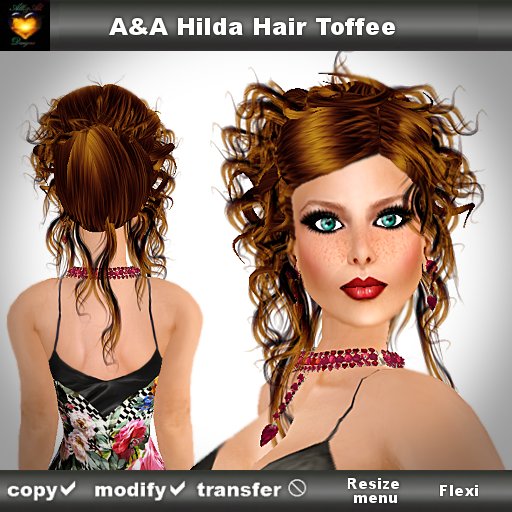 A&A Hilda Hair Toffee (curly updo hairstyle) 