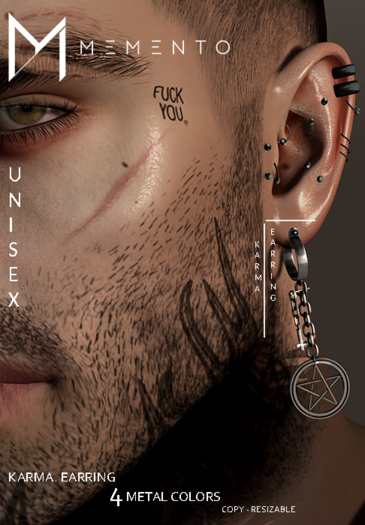 [M E M E N T O] - Karma. Earrings