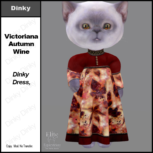*E* Dinky Victoriana Gown  - Autumn Wine [Add & Click to Open]