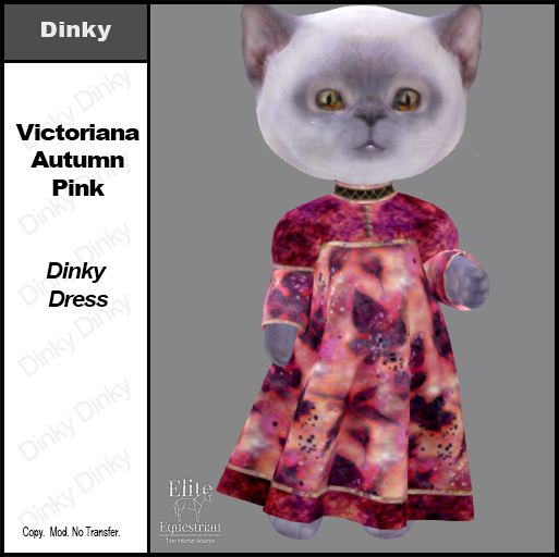 *E* Dinky Victoriana Gown  - Autumn Pink  [Add & Click to Open]
