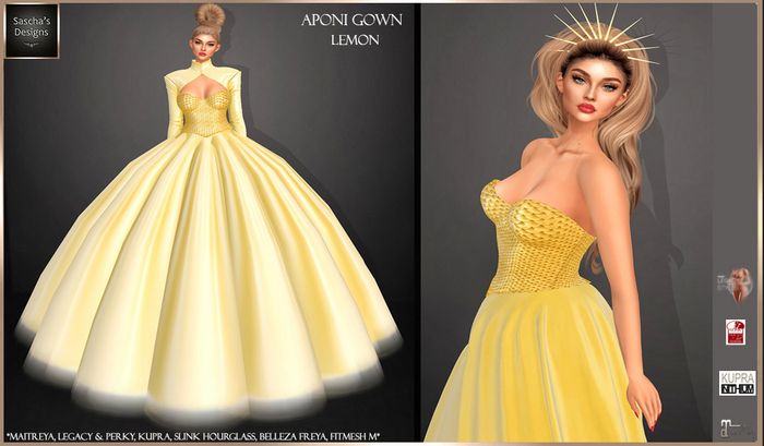SAS - Aponi Lemon Gown (MB & FM)